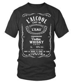 T-shirt L'alcool c'est de l'eau !