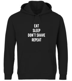 Beard T-Shirt Eat Sleep Repeat