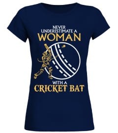 Woman with Cricket Bat