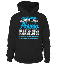 ORGULLOSO ABUELO DE ESTOS NIÑOS CAMISETA PERSONALIZADA