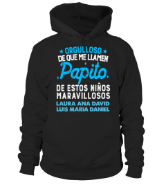 ORGULLOSO PAPITO DE ESTOS NIÑOS CAMISETA PERSONALIZADA