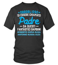 ORGOGLIOSO PADRE PERSONALIZZATO TSHIRT