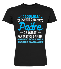 ORGOGLIOSO PADRE PERSONALIZZATO TSHIRT