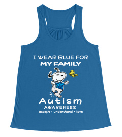 I wear blue for my FAMILY