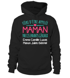 FIÈRE MAMAN ENFANTS GÉNIAUX TSHIRT PERSONNALISÉ