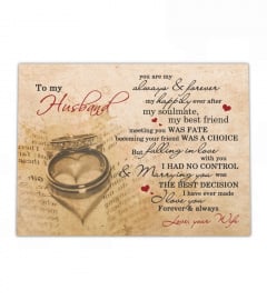 Husband - My Always & Forever Canvas