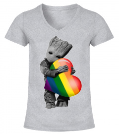 LGBT Groot Rainbow Heart