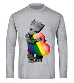 LGBT Groot Rainbow Heart