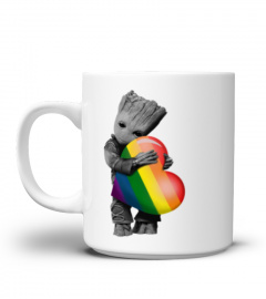 LGBT Groot Rainbow Heart