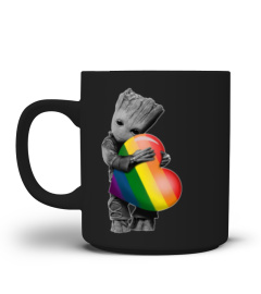 LGBT Groot Rainbow Heart