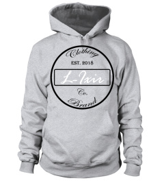 black and white L-Ixir classic hoodie