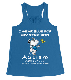 I WEAR BLUE FOR MY STEP SON