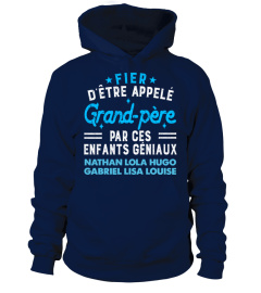 FIER GRAND-PÈRE ENFANTS GÉNIAUX TSHIRT PERSONNALISÉ