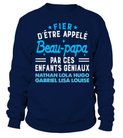 FIER BEAU PAPA ENFANTS GÉNIAUX TSHIRT PERSONNALISÉ