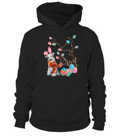 Bunny Miniature Schnauzer Easter Day Hunting Egg T-Shirt