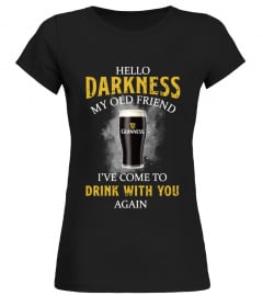 Guinness hello darkness  drink shirt