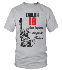 18. Geburtstag T-Shirt Freiheit