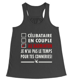 BADMINTON + CÉLIBATAIRE EN COUPLE