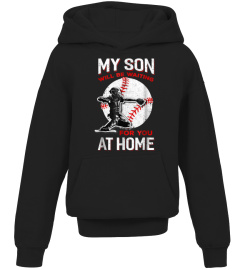 My Son Will Be Waiting For You At Home Baseball Dad Mom best tshirts