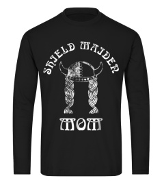  Lucky T-shirtShield Maiden Mom Shirt Viking Hat With Braids570