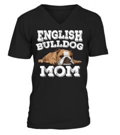 Cute Funny English Bulldog Mom T Shirt315 Trending T-shirt