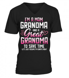 Womens Mom Grandma And Great Grandma Always Right Shirt1360 vintage shirt
