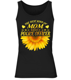 MOTHERS DAY GIFT POLICE OFFICER SUNFLOWER FUNNY WOMEN BIRTHDAY T-SHIRT