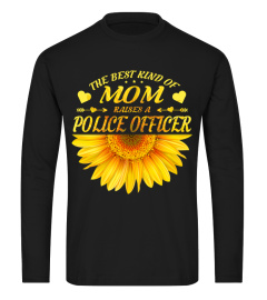 MOTHERS DAY GIFT POLICE OFFICER SUNFLOWER FUNNY WOMEN BIRTHDAY T-SHIRT