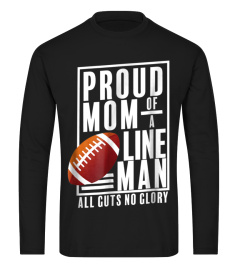 Proud Mom Football All Guts No Glory Athletics Lineman Shirt705 funny shirt