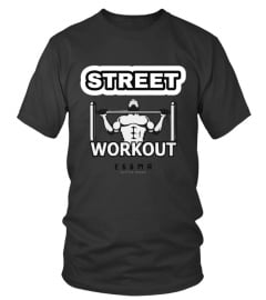 TSHIRT NOIR STREET WORKOUT by  E66MA