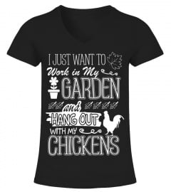 Funny Gardening Chicken Gifts T Shirt Ch