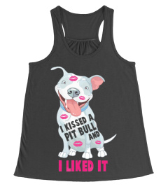 I kissed a pit bull Tshirt funny gifts f