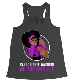 Black Girl Unbreakable SARCOIDOSIS Warrior t shirt1x374