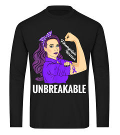 Fibromyalgia Awareness Products Warrior Unbreakable TShirt1x424
