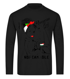 Hungarian Girl Unbreakable TShirt Heritage Hungary Flag Gif1x22