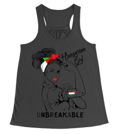 Hungarian Girl Unbreakable TShirt Heritage Hungary Flag Gif1x22