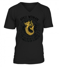 Shirts April Woman The Soul Of A Mermaid funny birthday Shirt4926 Cheap Shirt
