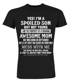 Shirts I'm A Spoiled Son- Awesome Mom Was Born In September T-Shirt6078 Cheap Shirt