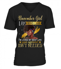Shirts November Girl I'm Living My Best Life Birthday T-shirt4352 Cheap Shirt