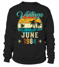 Shirts Retro Vintage June 1984 Shirt 35th Birthday Gift Decoration1111 Cheap Shirt