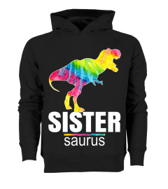 Shirts Sister Saurus TShirt Cute Tie Dye Dinosaur Gift For Girls4240 Cheap Shirt