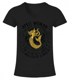 April Woman The Soul Of A Mermaid funny birthday Shirt1x4927