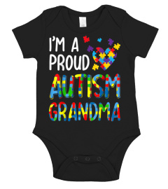 I'm A Proud Autism Grandma Autism Awareness T-Shirt