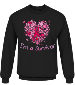 I'm A Survivor Pink Ribbon Breast Cancer Awareness Tshirt