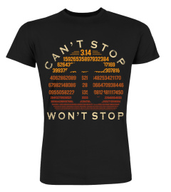 Pi Can't Stop Won't Stop Hoodie Pi Day 3.14 Math Nerd Geek1142 gifts shirt