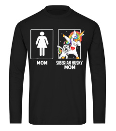 Siberian Husky Mom Unicorn Dabbing Funny