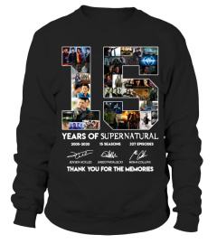 15 Years Of Supernatural Thank You shirt