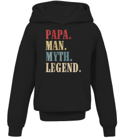 Mens Papa Man Myth Legend T-Shirt Gift for Father Daddy Dad Tee1x739