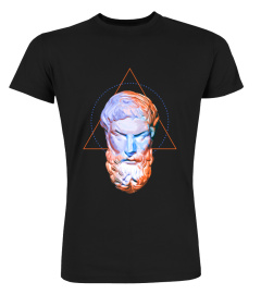 Vivid Trippy Geometric Head Epicurus Philosophy Fun Philosopher Shirt