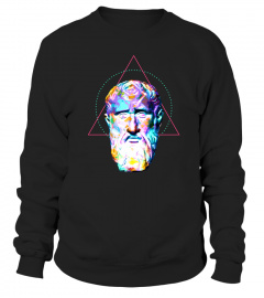 Vivid Trippy Geometric Head Zeno of Citium Philosophy Fun Philosopher Shirt